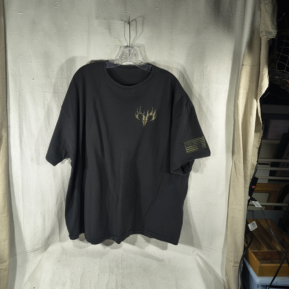 Buck Wear Men's Size 2XL Black Graphic T Fight For Freedom